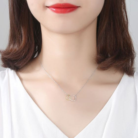 Simple Triangular Loop 925 Sterling Silver Necklace